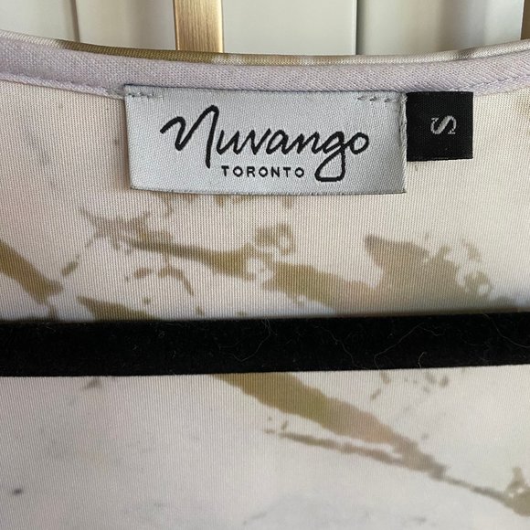 NUVANGO Gold Marble Bodycon Dress Size Small - Excellent Like New Condition - Picture 4 of 4